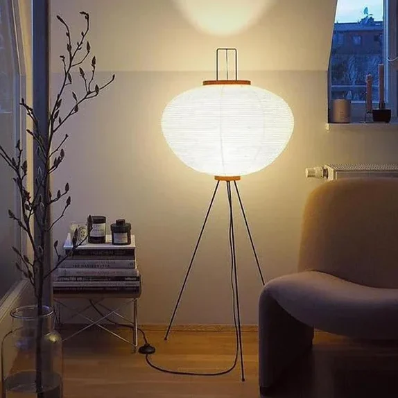 Abajur Tripé Japonês Style Noguchi Yong Paper