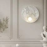 Arandela Design Francês Circular Desenho Floral - Imagem 3