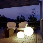 Luminária Abajur Bola De Vidro Branco Leitoso - Imagem 3