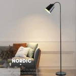 Luminária Chão Ferro Branco ou Preto Ajustável Luz LED - Imagem 4
