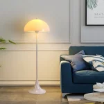 Luminária De Chão Branca 130cm Cogumelo Design Escandinavo - Imagem 3