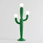 Luminária De Chão Cacto Verde Com 3 Bolas Brancas - Imagem 2