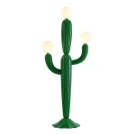 Luminária De Chão Cacto Verde Com 3 Bolas Brancas - Imagem 4