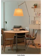Luminária De Chão Industrial Design Italiano Com Balancim - Imagem 3