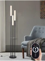 Luminária De Chão Linear Tubo Branco - Imagem 2