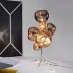 Luminária De Chão Policarbonato Lava Vulcânica Design Italiano - Imagem 4