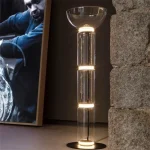 Luminária De Chão Vidro Design Italiano Milan - Imagem 2
