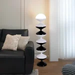 Luminária De Chão Vintage Branco Ou Preto - Imagem 3
