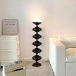 Luminária De Chão Vintage Branco Ou Preto - Imagem 4