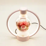 Luminária De Mesa Levitação Magnética Flor flutuante - Imagem 3