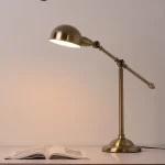 Luminária Mesa Bronze Articulada Design Americano - Imagem 2