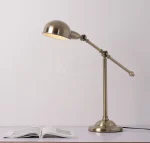 Luminária Mesa Bronze Articulada Design Americano - Imagem 4