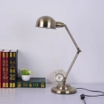 Luminária Mesa Bronze Articulada Para Leitura - Imagem 3