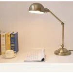 Luminária Mesa Bronze Articulada Para Leitura - Imagem 2