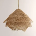 Luminária Pendente Rattan Wabi-Sabi Estilo Anitta