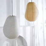 Luminária Rustica Estilo Japonês Arroz Papel - Imagem 3