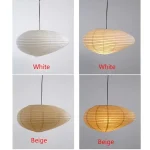 Luminária Rustica Estilo Japonês Arroz Papel - Imagem 2