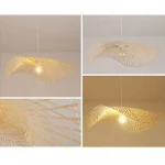 Luminária Rústica Rattan Aramada Bambu Japonês - Imagem 2