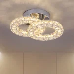 Luminária Sobrepor De Cristal K9 Translúcido