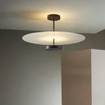 Luminária Sobrepor Disco Com Luz Indireta de LED