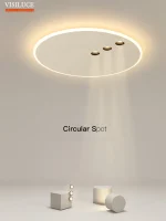 Luminária Sobrepor LED Dimerizável Com Spot Holofotes