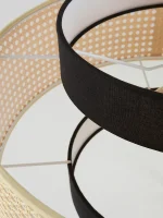 Lustre Rústico Wabi Sabi Rattan Artesanal - Imagem 5